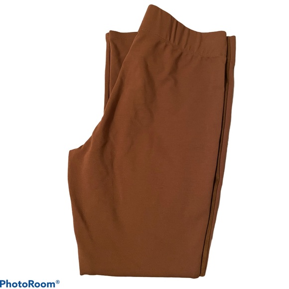NWT Mud Pie Brown Faux Suede Pants Leggings size M - Picture 5 of 8